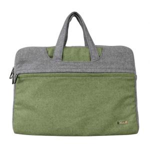 Laptoptasche Gloria in Grün & Grau