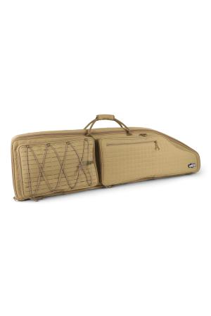 Winter Waffentasche Olympic 130 cm – Laser-Cut MOLLE, Shockcord, Rucksacktragesystem, 1000D Nylon (Dune)
