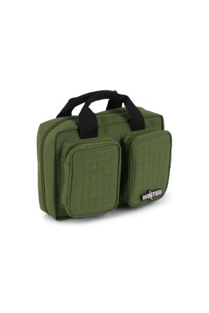 Winter Pistolentasche W8 für 2 Kurzwaffen – 8 Magazinhalter, 1000D, abschließbar (Forest)