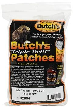 Butch's Triple Twill Reinigungspatches 750 Stück für 7mm - .35