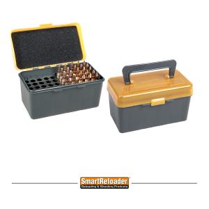 SmartReloader Patronenbox "Carry On" mit Klappdeckel f. 50 Patronen .223 Rem. u.w.