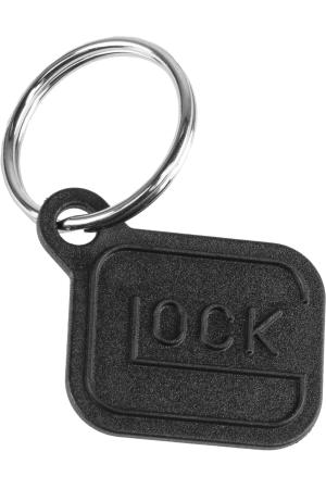 GLOCK Schlüsselanhänger „Logo“ – Polymer/Kunststoff – Schwarz – ca. 2,7×3,2 cm