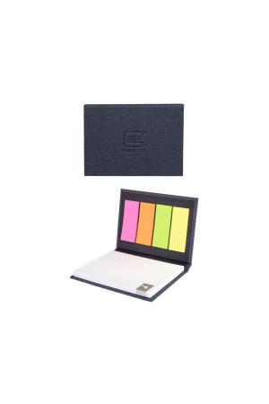 Glock Haftnotiz-/Haftmarker-Buch – Textildesign – 10,5×8 cm