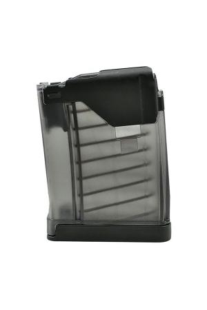 LANCER SYSTEMS L5AWM Magazin Gen2 für AR15 10-schüssig für Kaliber .223 REM / 5.56x45 Nato, Smoke transparent