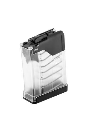 LANCER SYSTEMS L5AWM Magazin Gen2 für AR15 10-schüssig für Kaliber .223 REM / 5.56x45 Nato, klartransparent