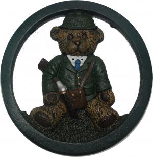 'Sir Teddy' Abstellplatte aus Metall