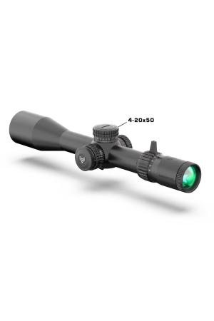 Swampfox Warhawk 4-20x50 FFP Präzisionszielfernrohr - Sharpshooter MIL-Absehen, 34 mm