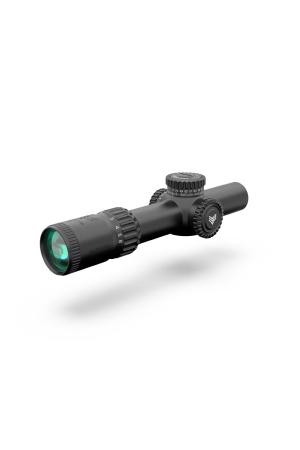 Swampfox Warhorse 1-6x24 FFP LPVO Zielfernrohr - MIL-Absehen, rot beleuchtet, 34 mm