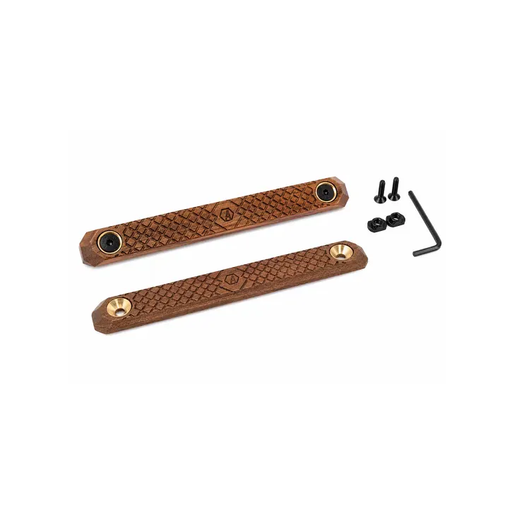Alpha Precision WoodCover Walnut M-LOK-kompatible Handschutzabdeckungen aus Walnussholz – 2er-Pack #0107
