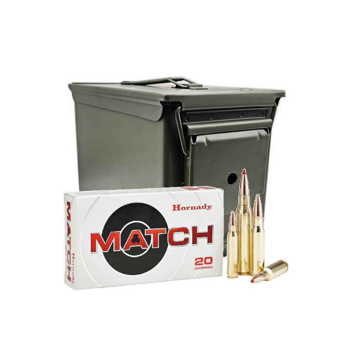 Hornady Match .338 Lapua Mag. 285GR ELD Match 7 x 20 Patronen in Ammo Can – M2A2
