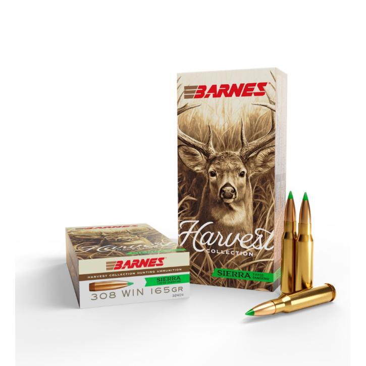 Barnes Harvest Collection .308 Win. 10,7 g / 165 gr Sierra Tipped GameKing Jagdmunition – 20 Stück #32404