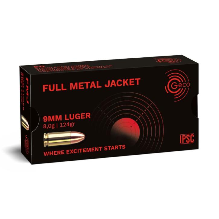 GECO 9 mm Luger FMJ 124 gr | Trainingsmunition