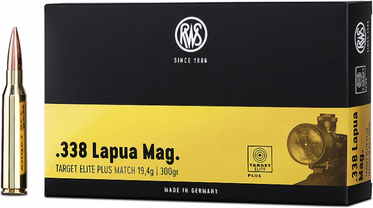 RWS .338 Lapua Mag. TEP (Target Elite Plus) Match 300gr 20 Patronen