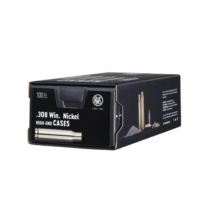 RWS Hülsen .308 Win. vernickelt 100 Stück