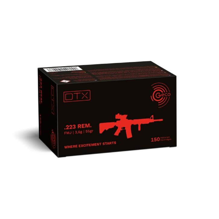 Geco DTX .223 Rem. 55GR FMJ 150 Patronen