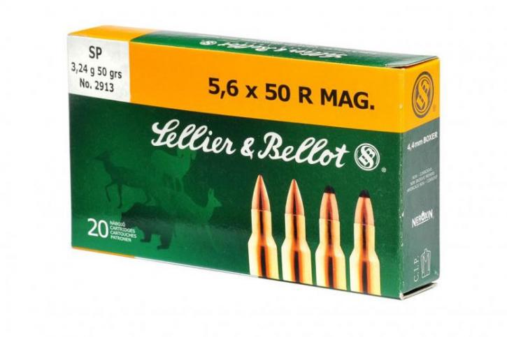 Sellier & Bellot 5,6x50 R Mag. 3,24g/50GR SP 20 Patronen