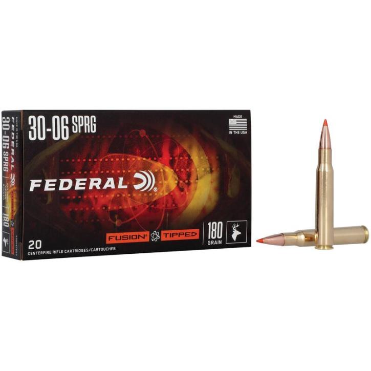 Federal Fusion Tipped .30-06 Springfield 11,7 g / 180GR Jagdmunition – 20 Stück #F3006TFS3