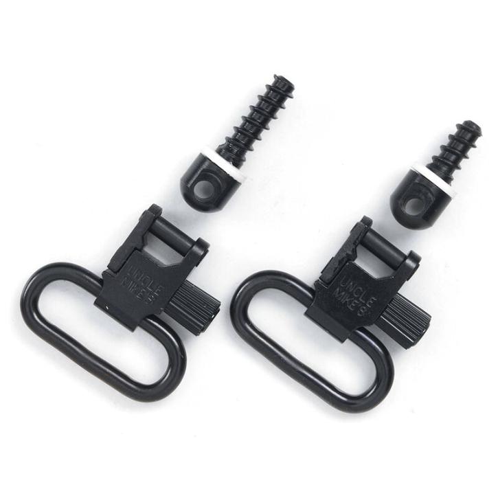 Uncle Mike's QD-Riemenbügel-Set mit Holzschrauben 1 1/4" (31mm) Schwarz Uncle Mike's QD-Riemenbügel-Set mit Holzschrauben 1 1/4" (31mm) Schwarz