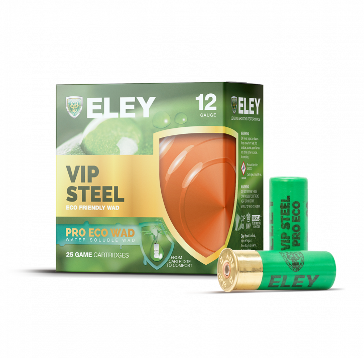 ELEY Schrotpatronen VIP Pro-ECO Steel .12/70 24G #7 25 Patronen
