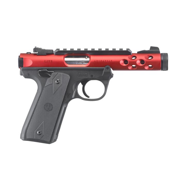 Ruger Mark IV 22/45 Lite .22 LR, 4,40" 1/2"x28, Picatinny, verstellbare Kimme, Red Anodized