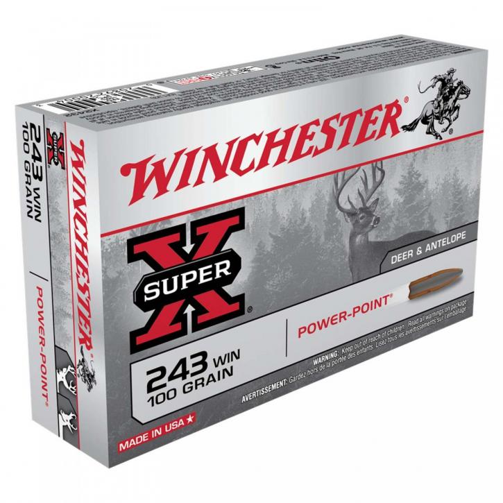 Winchester Super-X .243 Win. 100GR Power Point 20 Patronen