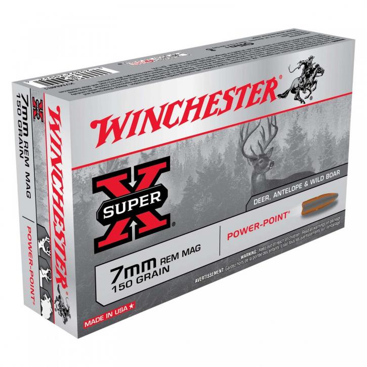 Winchester Super-X 7mm Rem. Mag. 150GR Power Point 20 Patronen