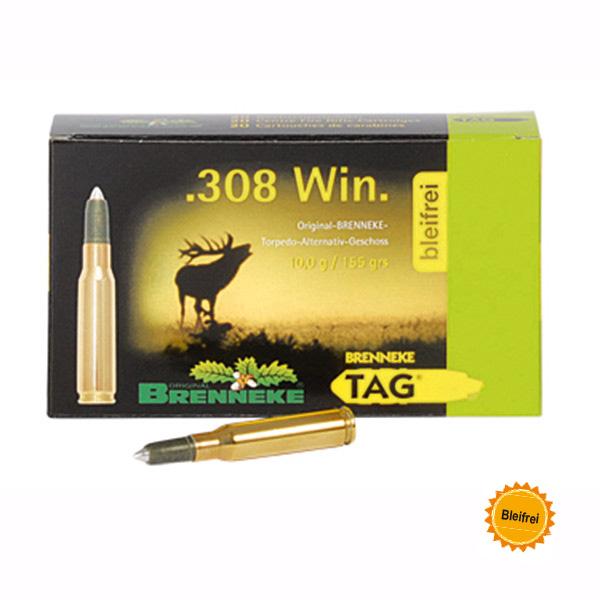 Brenneke .308 Win. 155GR TAG 20 Patronen