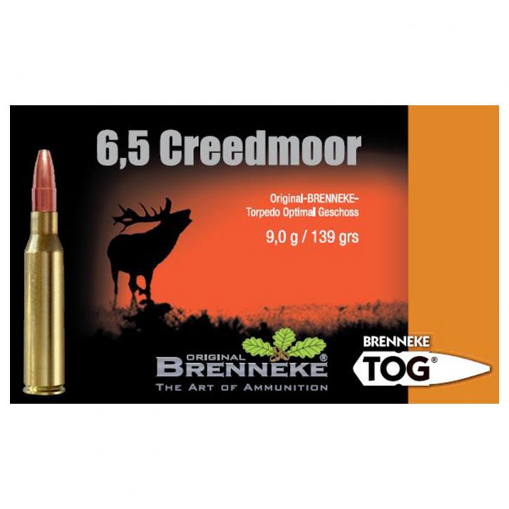 Brenneke 6,5mm Creedmoor 139GR TOG 20 Patronen