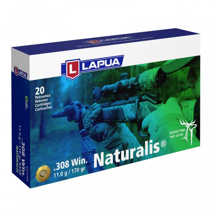 Lapua .308 Win. 170GR Naturalis 20 Patronen