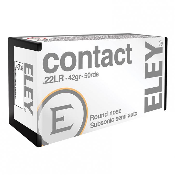 Eley Contact .22 LR 42GR LRN 50 Patronen