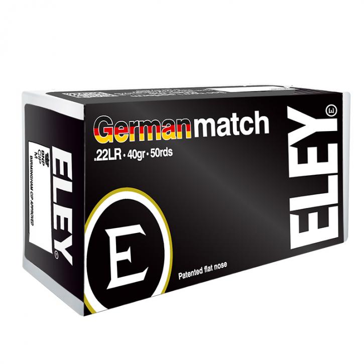 Eley German Match .22 LR 40GR LFN 50 Patronen