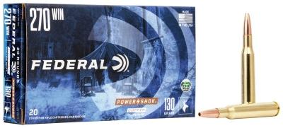 Federal Power-Shok .270 Win. 130GR Copper HP 20 Patronen