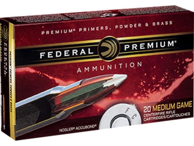 Federal Premium Nosler AccuBond .270 WSM 130GR 20 Patronen