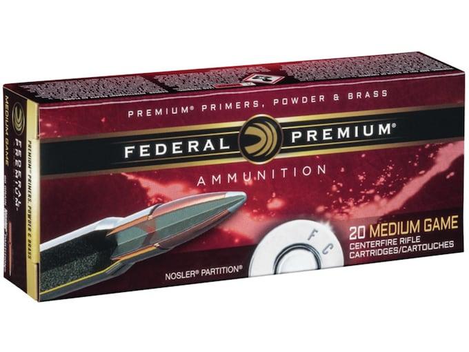 Federal Premium Nosler Partition .338 Win. Mag. 250GR 20 Patronen