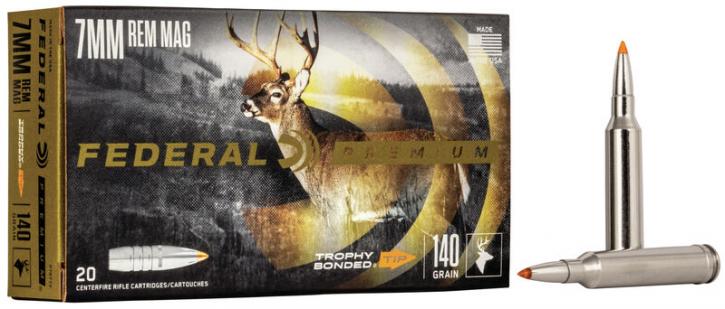 Federal Premium Trophy Bonded Tip 7mm Rem. Mag. 140GR 20 Patronen