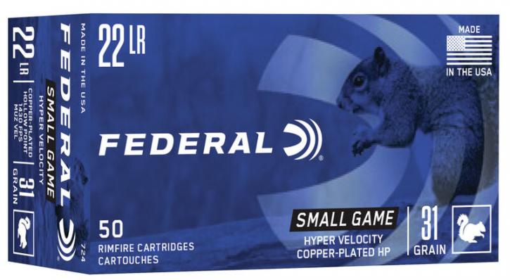 Federal Small Game .22 LR 31GR CPHP 50 Patronen
