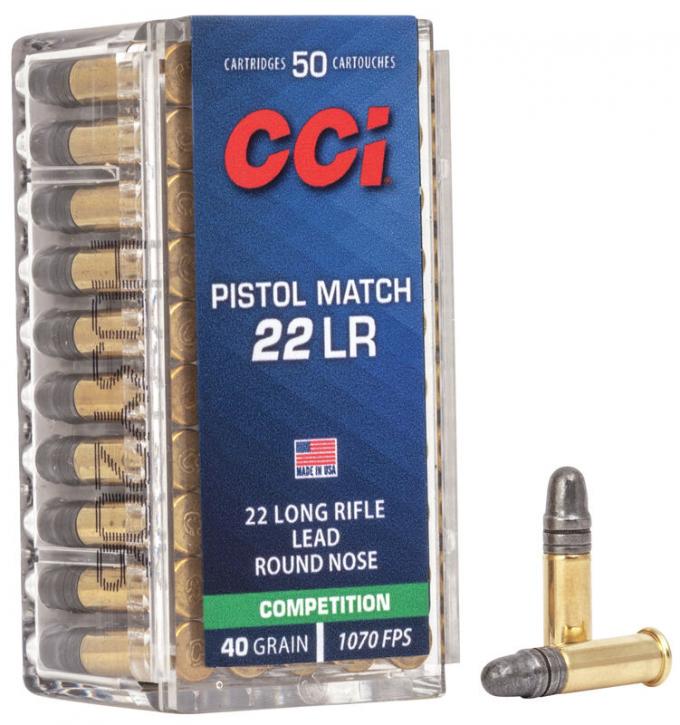 CCI Pistol Match .22 LR 40GR LRN 50 Patronen