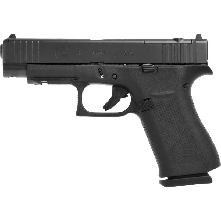 Glock Pistole G48 MOS FS 9mm Luger 4.17″ / 106 mm 10+1, Compact Slimline