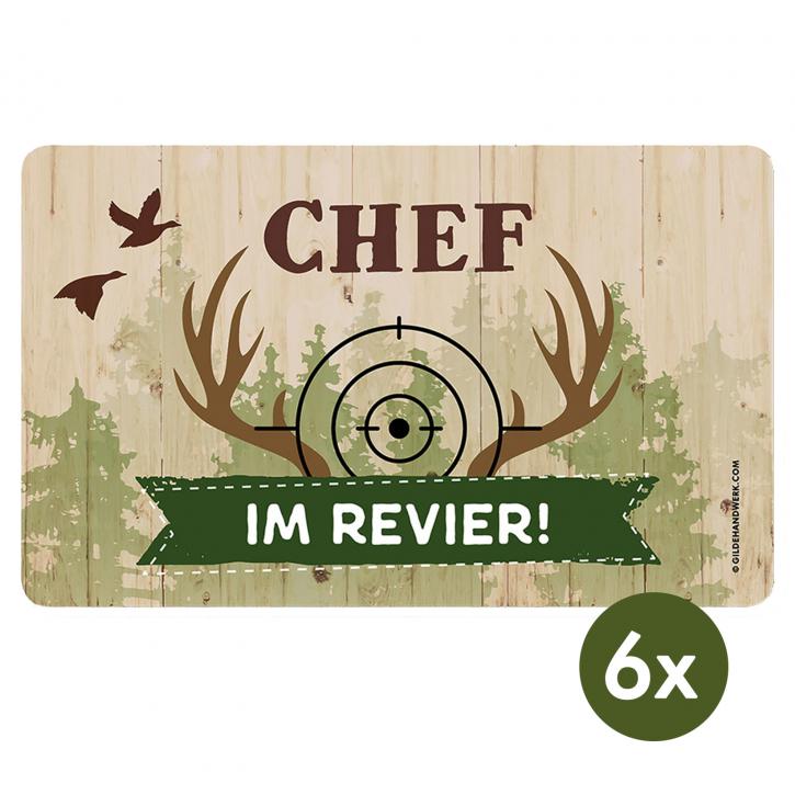 Frühstücksbrettchen ''Chef im Revier''