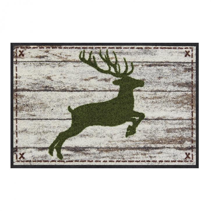 Fußmatte Springender Hirsch Birkendesign