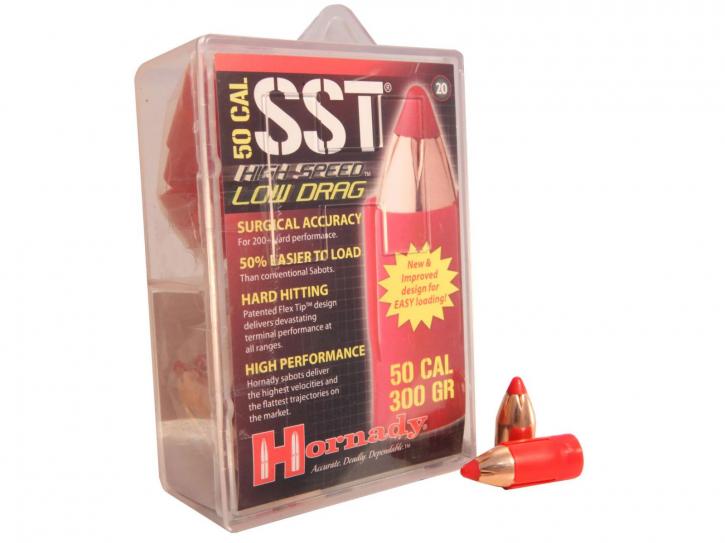 Hornady Low-Drag-Sabot .50/12,7mm mit .45/11,43mm SST-ML 300GR Geschoss 20 Stück