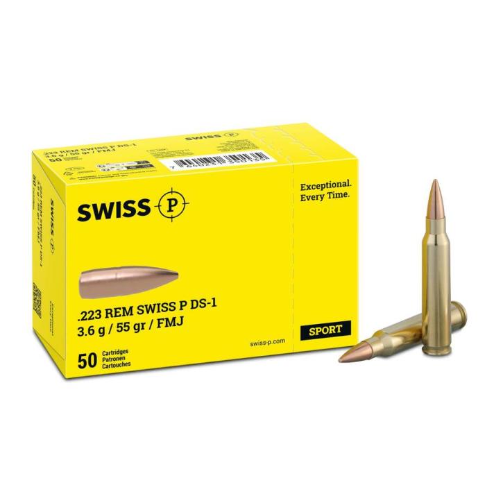 SWISS P .223 Rem. DS-1 VM 3,6g/55GR 50 Patronen