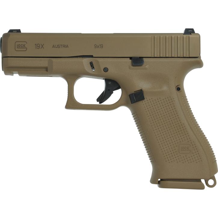 Glock Pistole G19X Gen5 Crossover 9 mm Luger 4" / 10,2 cm Coyote