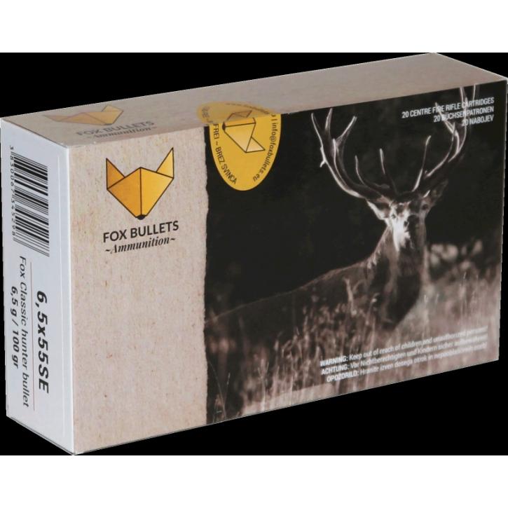 Fox Bullets Classic Hunter 6,5x55 SE 100GR / 6,5g bleifrei 20 Patronen