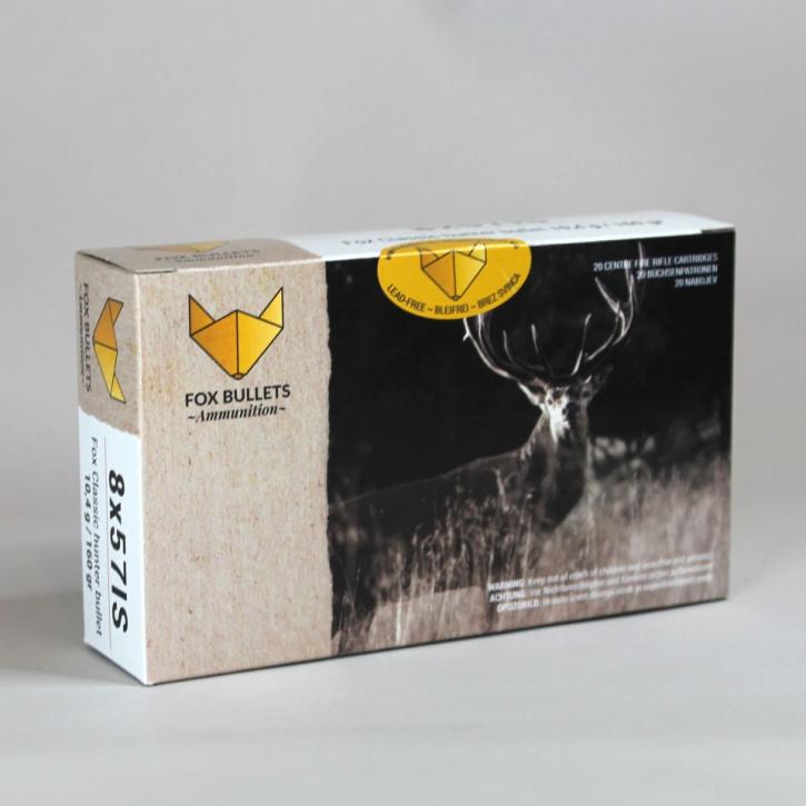 Fox Bullets Classic Hunter 8x57 IS 160GR / 10,4g bleifrei 20 Patronen