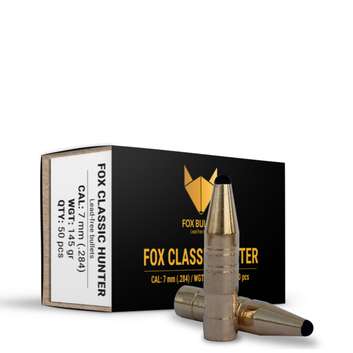 Fox Bullets Classic Hunter .284 9,4 g / 145 gr bleifreie Geschosse – 50 Stück