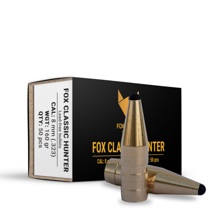 Fox Bullets Classic Hunter .323 10,4 g / 160 gr bleifreie Geschosse – 50 Stück