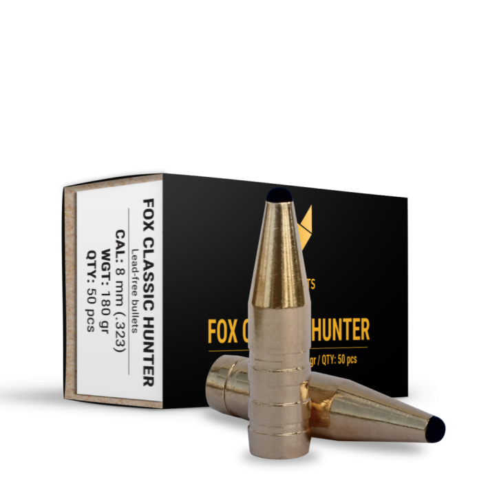 Fox Bullets Classic Hunter .323 11,7 g / 180 gr bleifreie Geschosse – 50 Stück