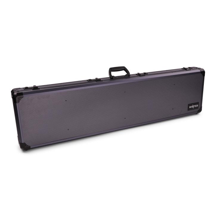 Winter Gewehrkoffer W12 – 119 cm Innenlänge – 1 Langwaffe – 4 Zahlenschlösser – Noppen (Grey)