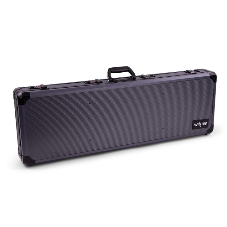 Winter Gewehrkoffer W13 – 93 cm Innenlänge – 1 Langwaffe – 4 Zahlenschlösser – Noppen (Grey)